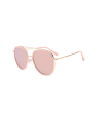 Anti-fatigue Metal Bar Embellished Pilot Sunglasses